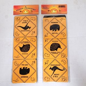 Nwt! Aussie Animal Coasters